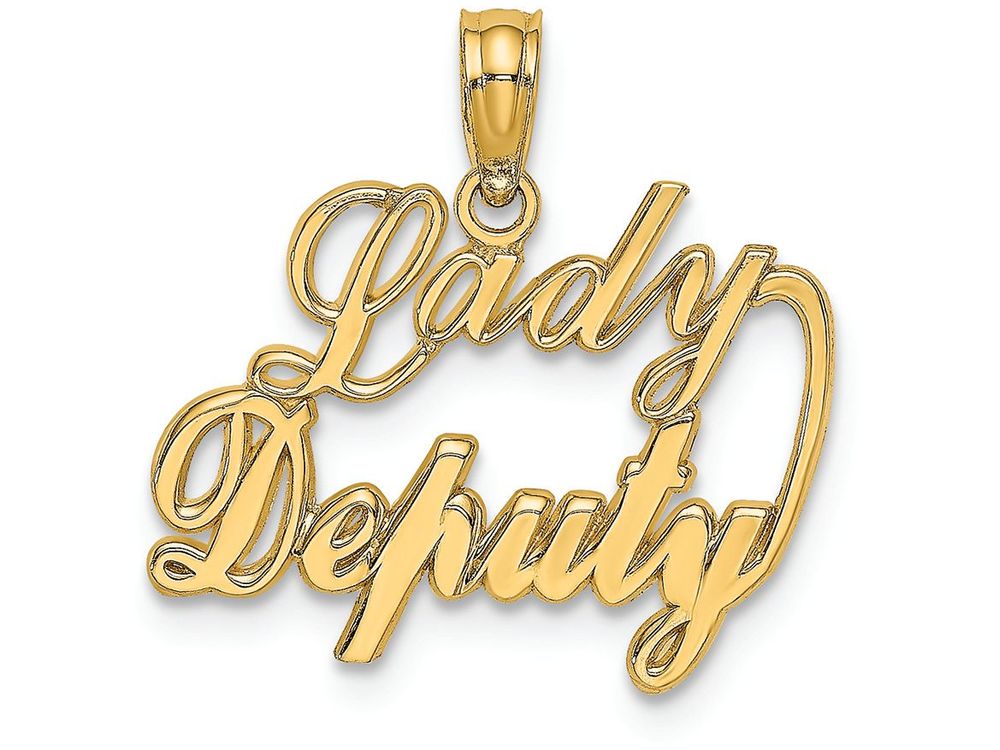 FJC Finejewelers 14k Yellow Gold Lady Deputy Charm