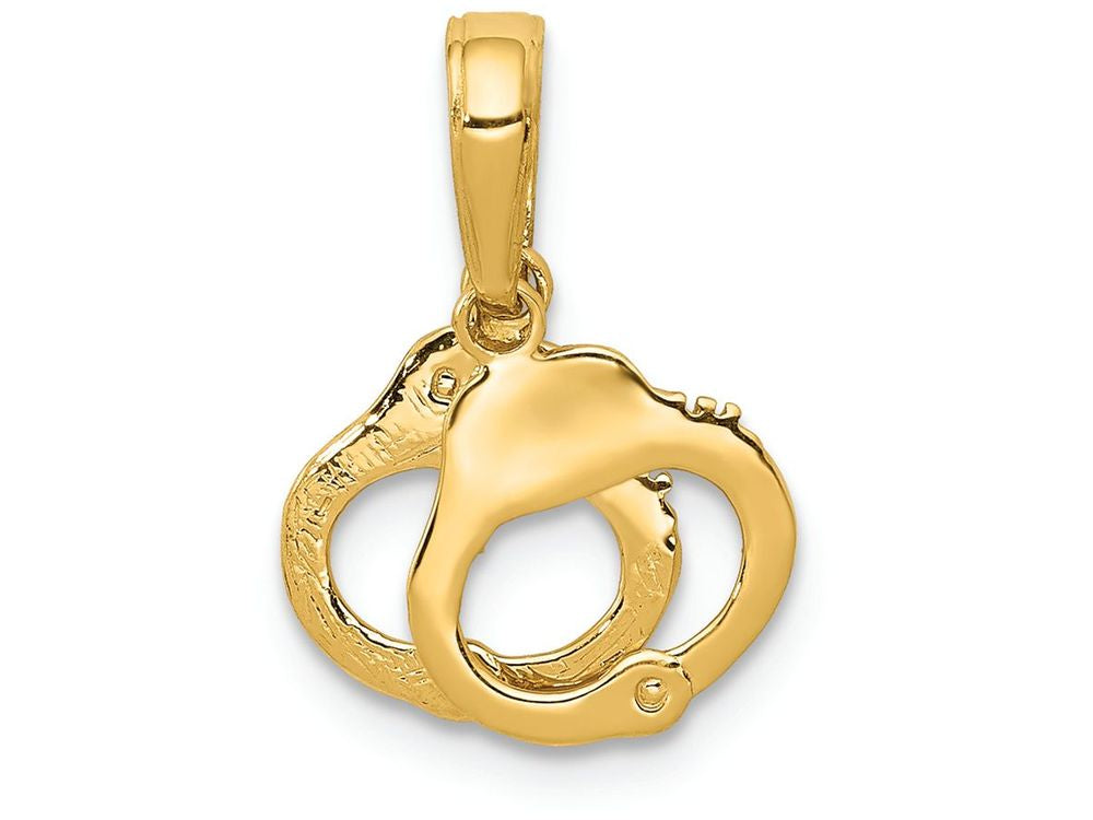 FJC Finejewelers 14k Yellow Gold Handcuffs Charm