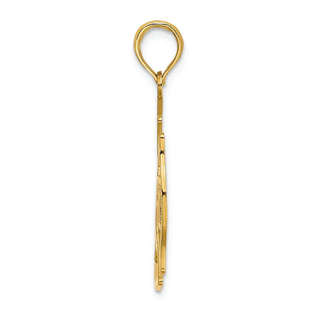 FJC Finejewelers 14k Yellow Gold Vfd Member Shield Charm