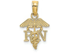 FJC Finejewelers 14k Yellow Gold Rn Caduceus Charm