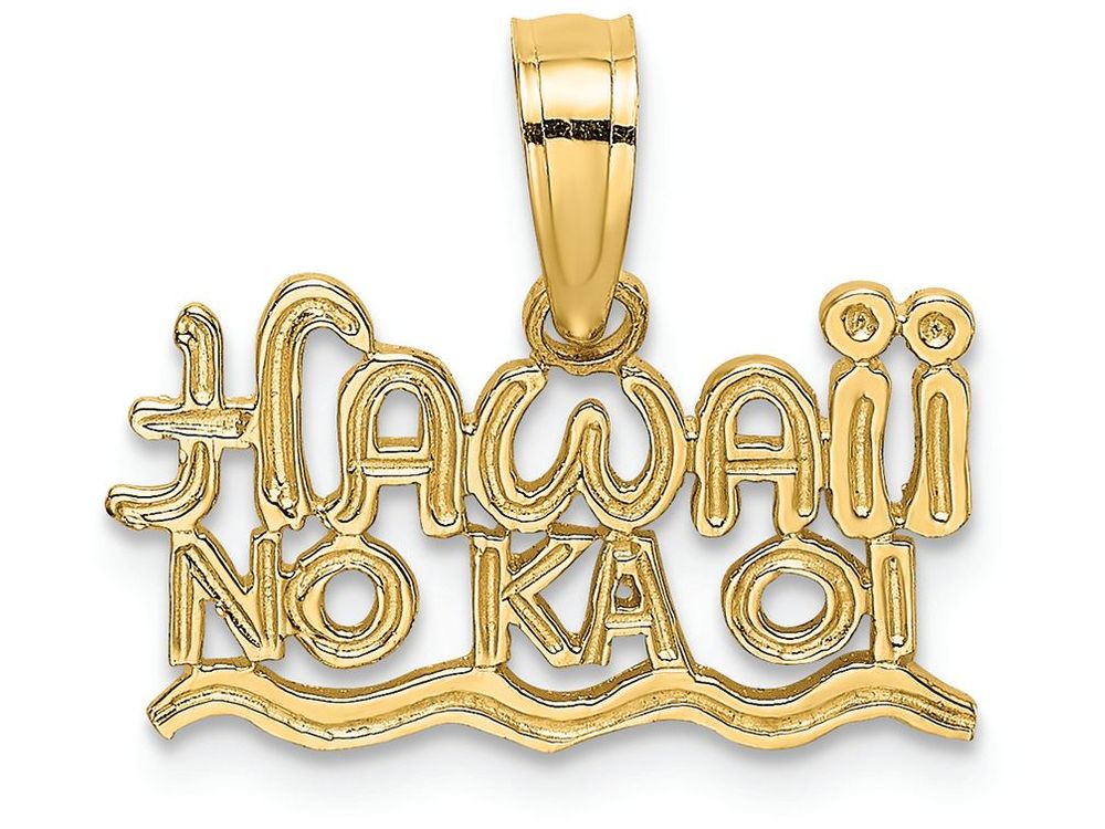 FJC Finejewelers 14k Yellow Gold Hawaii No Kaoi Charm