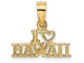 FJC Finejewelers 14k Yellow Gold I Heart Hawaii Charm
