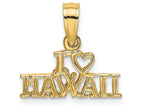 FJC Finejewelers 14k Yellow Gold I Heart Hawaii Charm