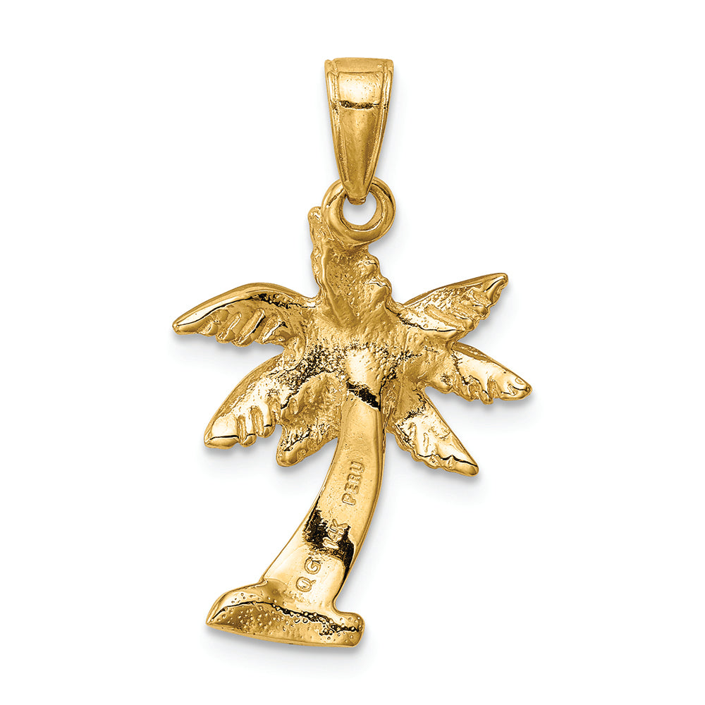 FJC Finejewelers 14k Yellow Gold Palm Tree Charm