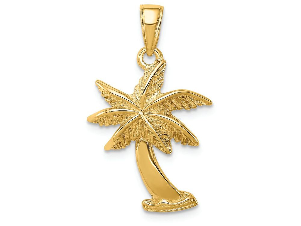 FJC Finejewelers 14k Yellow Gold Palm Tree Charm