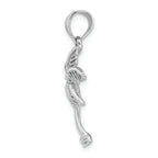 FJC Finejewelers 14k White Gold White Palm Tree with Palms Trunk Charm
