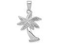 FJC Finejewelers 14k White Gold White Palm Tree with Palms Trunk Charm