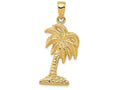 FJC Finejewelers 14k Yellow Gold Palm Tree Charm