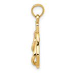 FJC Finejewelers 14k Yellow Gold Flip Flops Charm