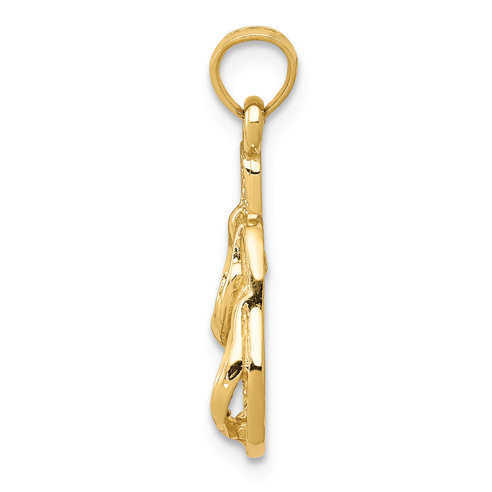FJC Finejewelers 14k Yellow Gold Flip Flops Charm