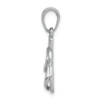 FJC Finejewelers 14k White Gold White Double Flip-flop Charm