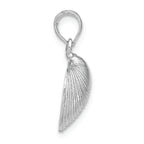 FJC Finejewelers 14k White Gold Medium Clam Shell Charm