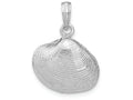 FJC Finejewelers 14k White Gold Medium Clam Shell Charm