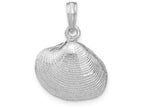 FJC Finejewelers 14k White Gold Medium Clam Shell Charm