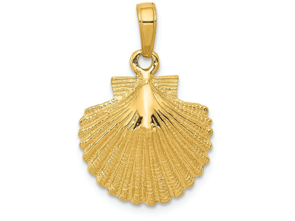 FJC Finejewelers 14k Yellow Gold Scallop Shell Charm