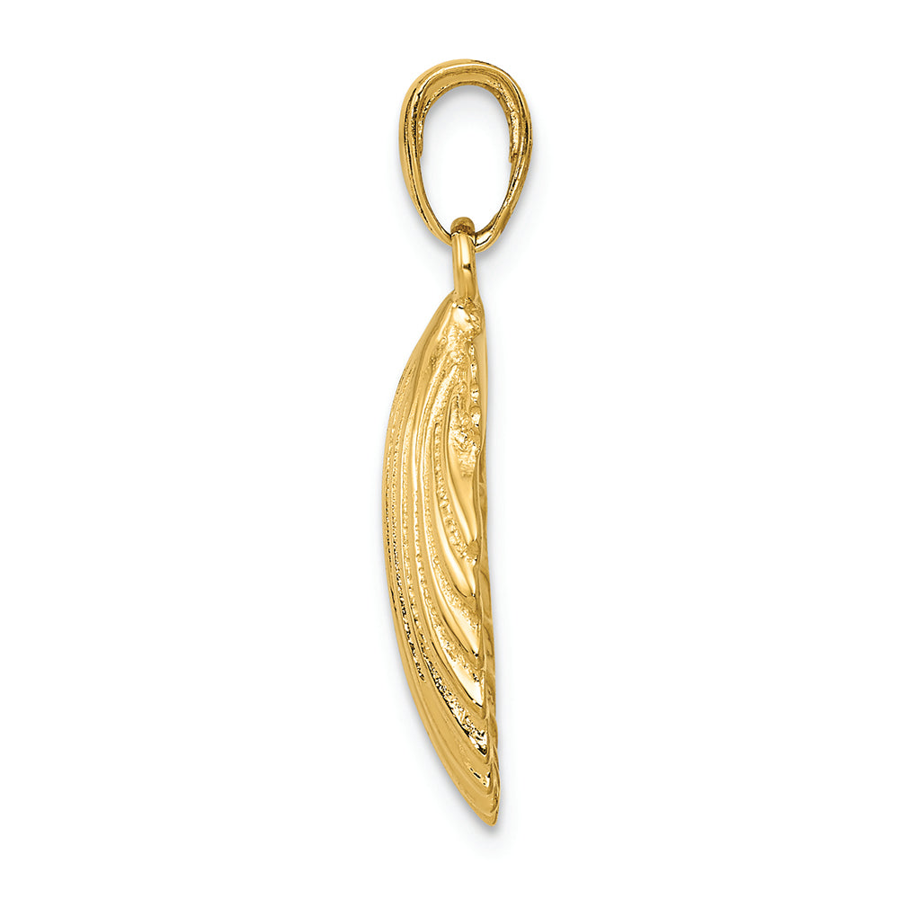 FJC Finejewelers 14k Yellow Gold Scallop Shell Charm