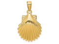 FJC Finejewelers 14k Yellow Gold Scallop Shell Charm