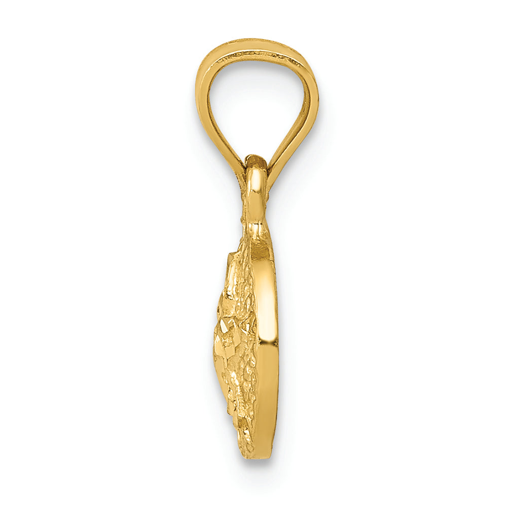 FJC Finejewelers 14k Yellow Gold Sand Dollar Charm