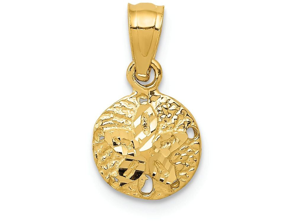 FJC Finejewelers 14k Yellow Gold Sand Dollar Charm
