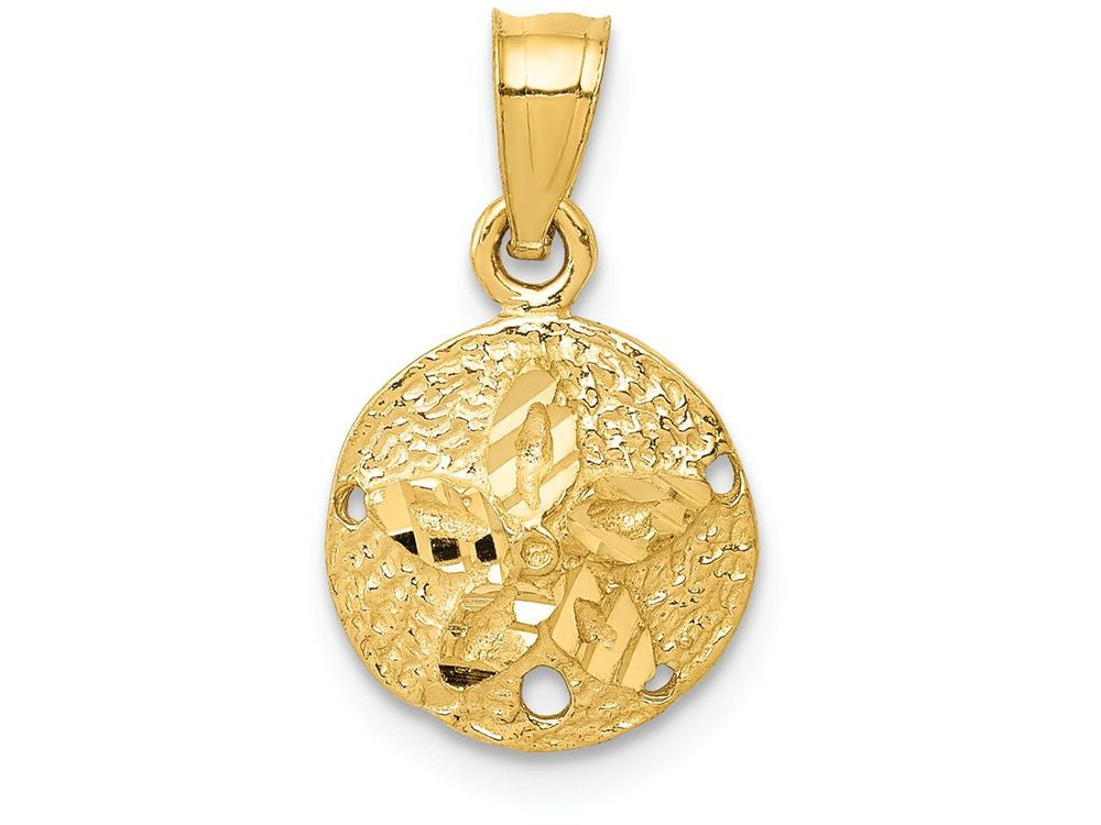 FJC Finejewelers 14k Yellow Gold Sand Dollar Charm