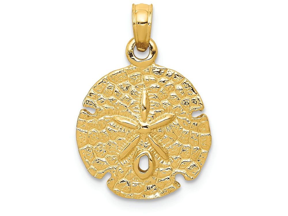 FJC Finejewelers 14k Yellow Gold Sand Dollar Charm