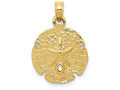 FJC Finejewelers 14k Yellow Gold Sand Dollar Charm