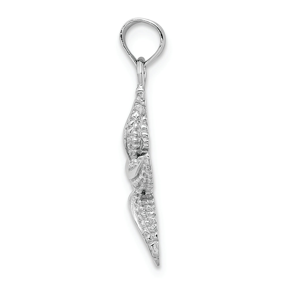 FJC Finejewelers 14k White Gold White Starfish Polish Charm