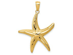 FJC Finejewelers 14k Yellow Gold Bright Cut Starfish Charm