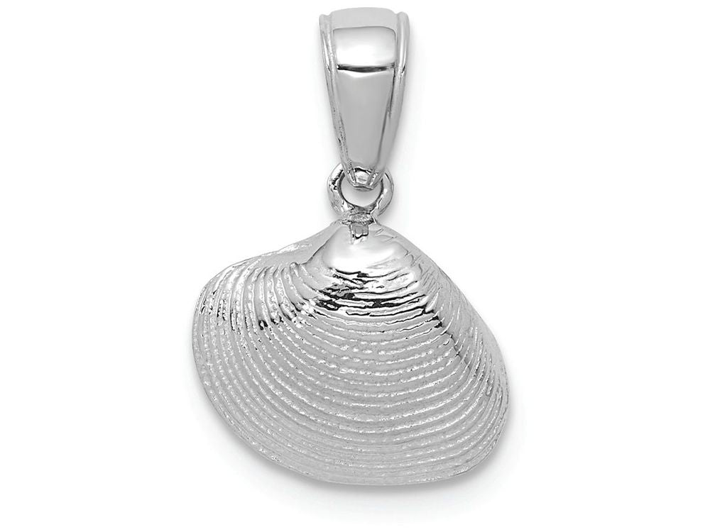 FJC Finejewelers 14k White Gold Small Clam Shell Charm