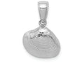 FJC Finejewelers 14k White Gold Small Clam Shell Charm