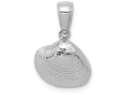 FJC Finejewelers 14k White Gold Small Clam Shell Charm