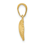 FJC Finejewelers 14k Yellow Gold Scallop Shell Charm
