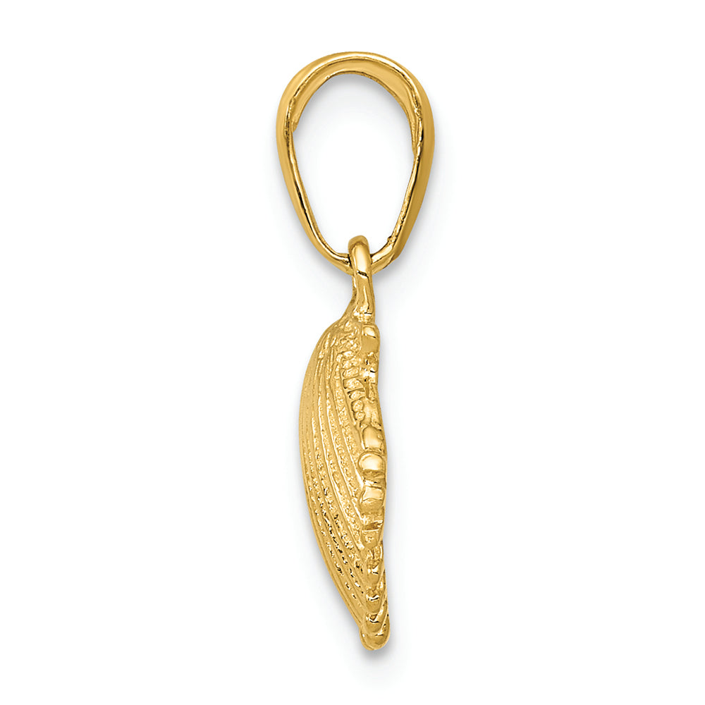 FJC Finejewelers 14k Yellow Gold Scallop Shell Charm