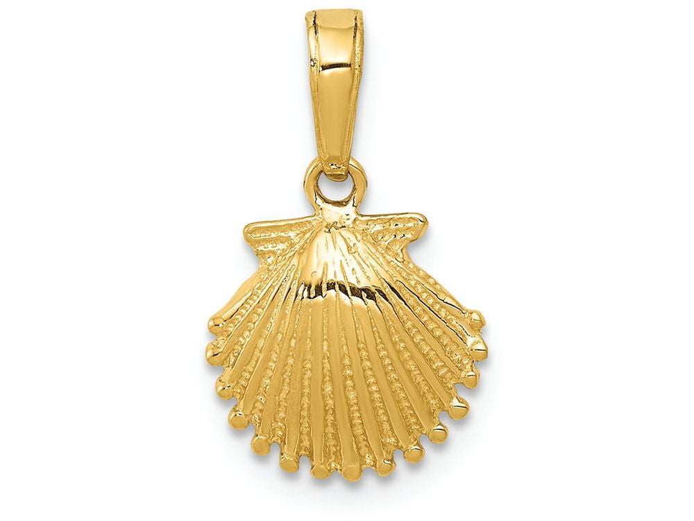 FJC Finejewelers 14k Yellow Gold Scallop Shell Charm