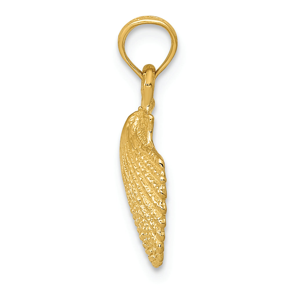 FJC Finejewelers 14k Yellow Gold Scallop Shell Charm