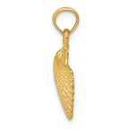 FJC Finejewelers 14k Yellow Gold Scallop Shell Charm