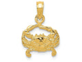 FJC Finejewelers 14k Yellow Gold Crab Charm
