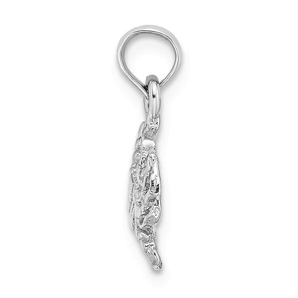 FJC Finejewelers 14k White Gold White Blue Crab Charm