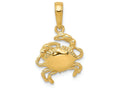 FJC Finejewelers 14k Yellow Gold Crab Charm