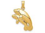 FJC Finejewelers 14k Yellow Gold Double Manatee Charm