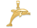 FJC Finejewelers 14k Yellow Gold Jumping Dolphin Charm