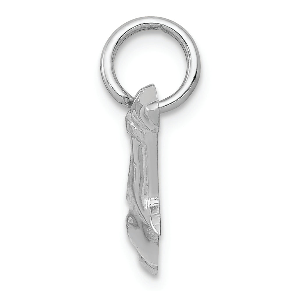 FJC Finejewelers 14k White Gold Hammerhead Shark Charm