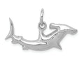 FJC Finejewelers 14k White Gold Hammerhead Shark Charm