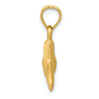 FJC Finejewelers 14k Yellow Gold Whale Tail Charm