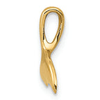 FJC Finejewelers 14k Yellow Gold Whale Tail Chain Slide Charm