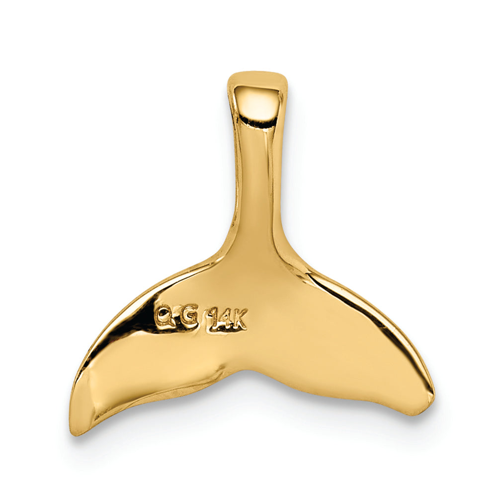 FJC Finejewelers 14k Yellow Gold Whale Tail Chain Slide Charm