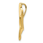 FJC Finejewelers 14k Yellow Gold Whale Tail Chain Slide Charm