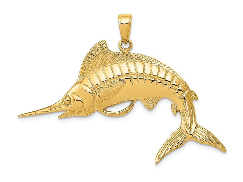 FJC Finejewelers 14k Yellow Gold Marlin Charm