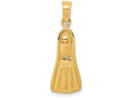 FJC Finejewelers 14k Yellow Gold Scuba Flipper Charm