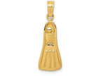 FJC Finejewelers 14k Yellow Gold Scuba Flipper Charm